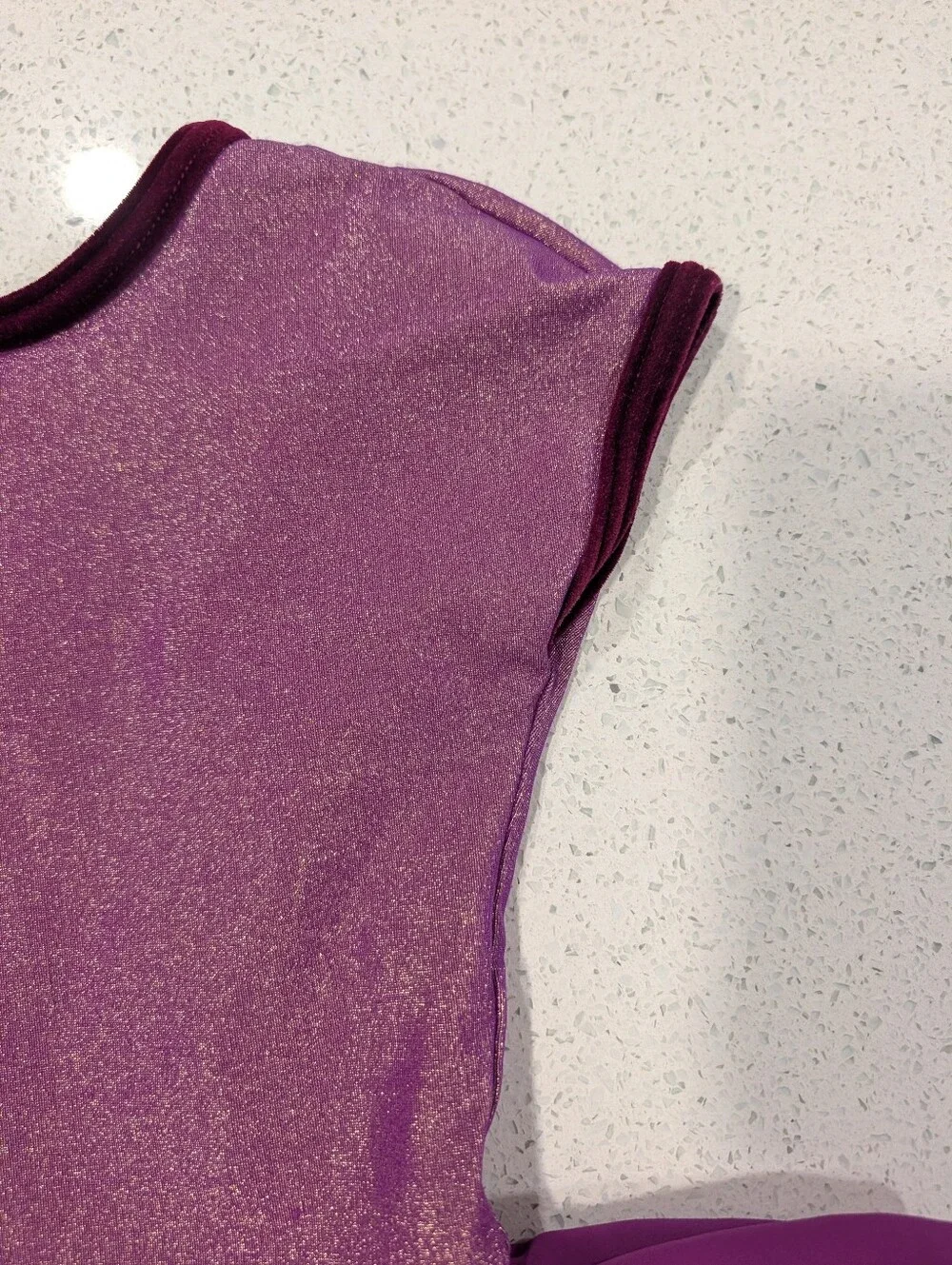 GK Elite Ice Figure Skating Baton Dance Skirted Dress Leotard CM Medium GLITTER